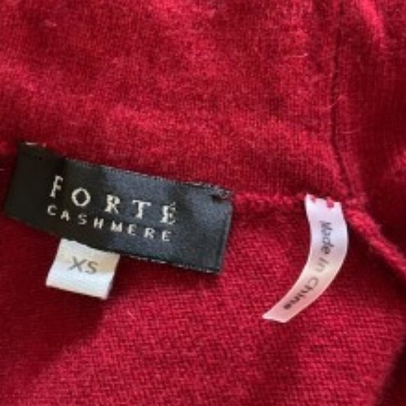 Forte Mock Neck Cashmere Sweater Dress XSmall - Picture 2 of 5